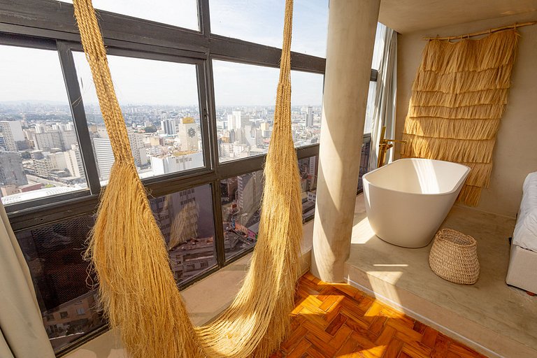 Estudio con Hamaca y Bañera, Vista Panorámica | SP