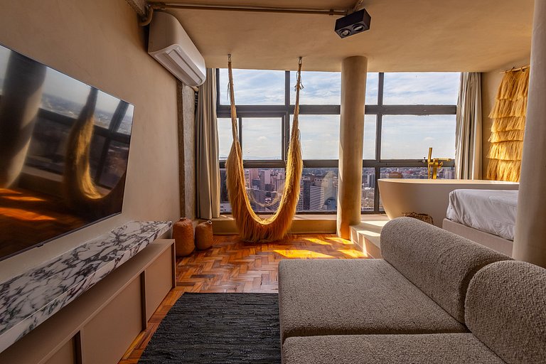 Estudio con Hamaca y Bañera, Vista Panorámica | SP