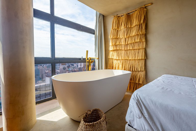 Estudio con Hamaca y Bañera, Vista Panorámica | SP