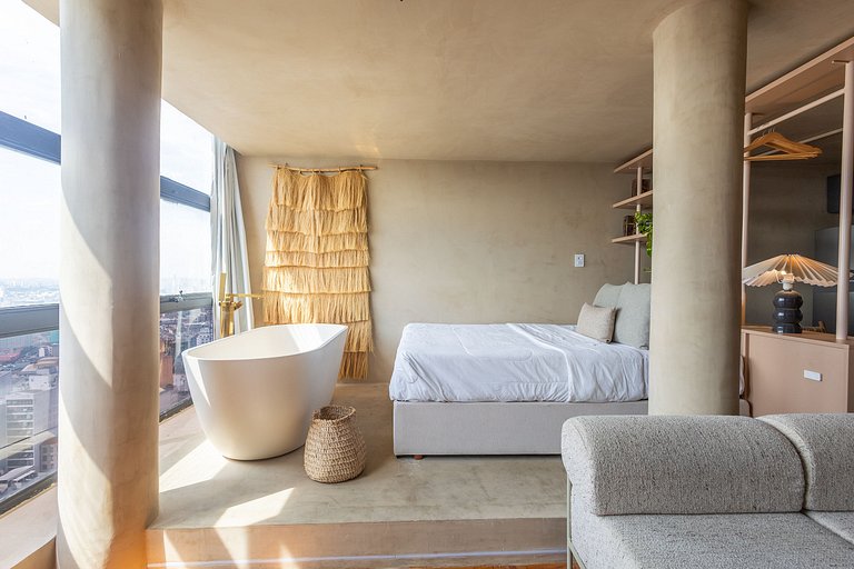 Estudio con Hamaca y Bañera, Vista Panorámica | SP