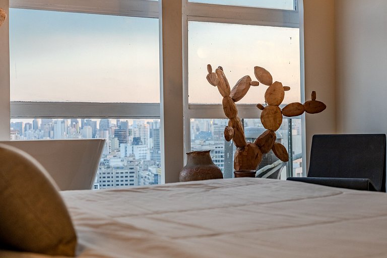 Jeri Sampa Spa: banheira e vista no 37º andar