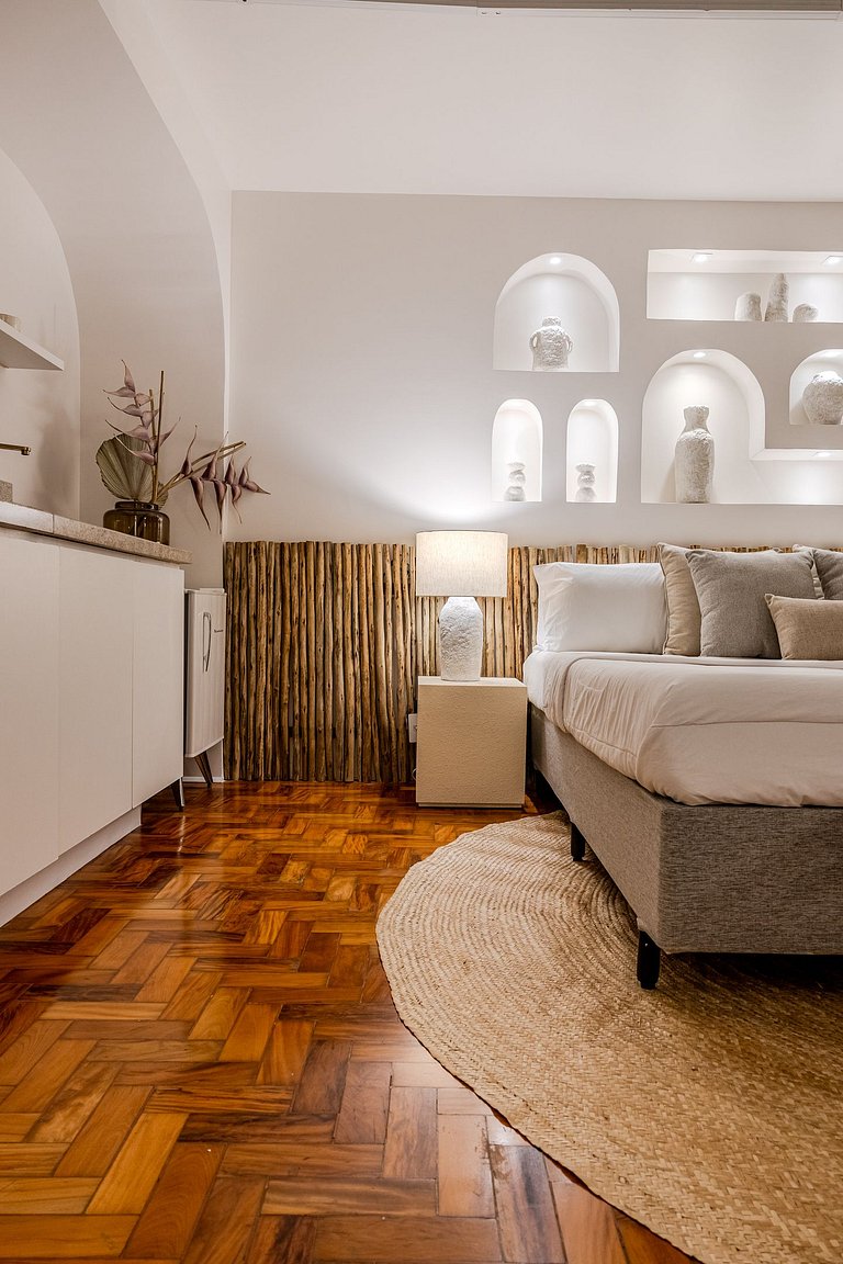 Estudio Estilo Playa con Bañera y Vista | Centro SP
