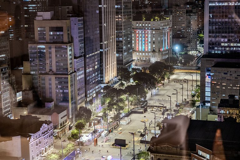 Estudio Estilo Playa con Bañera y Vista | Centro SP
