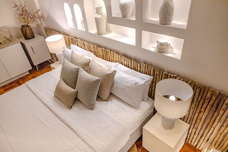 Estudio Estilo Playa con Bañera y Vista | Centro SP