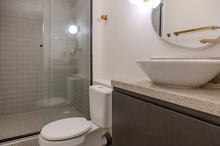 Estudio Estilo Playa con Bañera y Vista | Centro SP