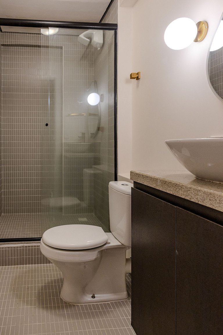 Estudio Estilo Playa con Bañera y Vista | Centro SP