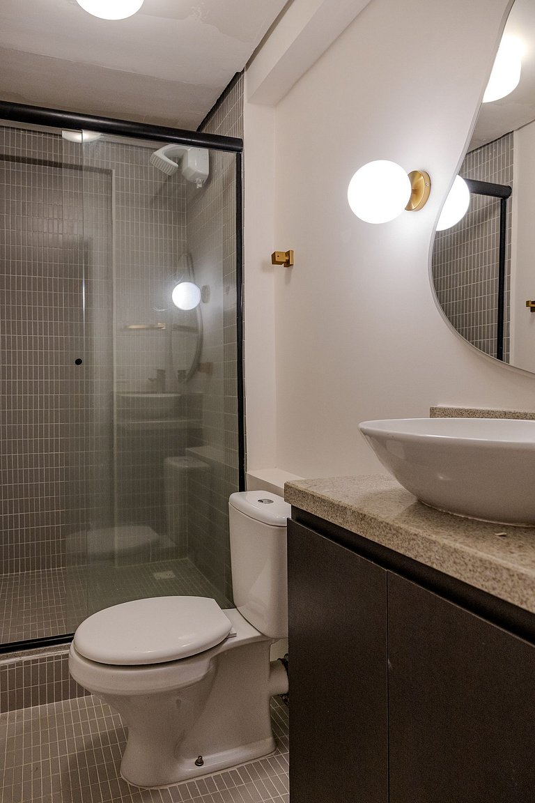 Estudio Estilo Playa con Bañera y Vista | Centro SP