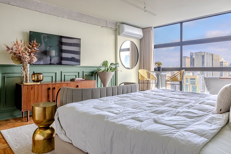 Estudio para Parejas con Bañera y Vista | Centro SP