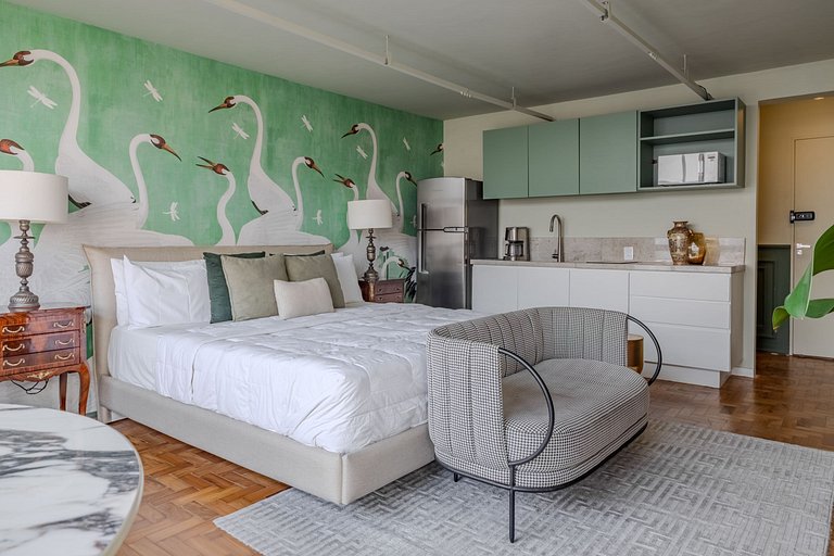 Estudio para Parejas con Bañera y Vista | Centro SP