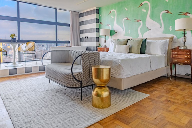 Estudio para Parejas con Bañera y Vista | Centro SP