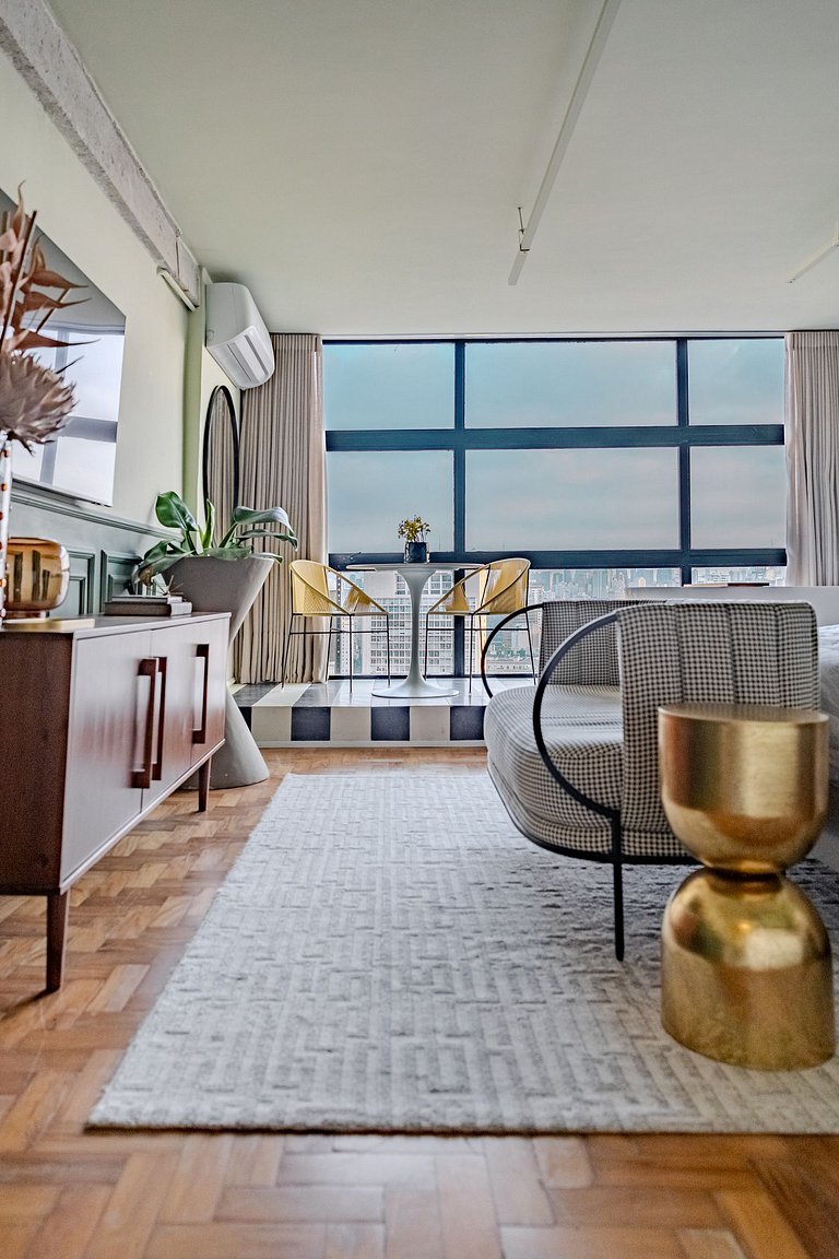 Estudio para Parejas con Bañera y Vista | Centro SP