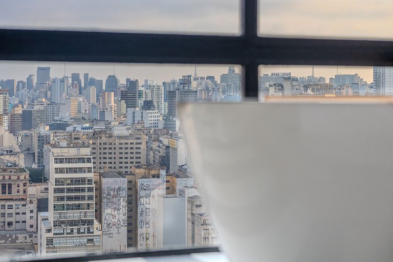 Cisne SampaSky: Vista com banheira do 37º andar
