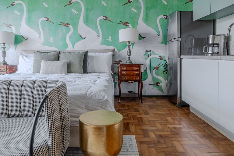 Estudio para Parejas con Bañera y Vista | Centro SP