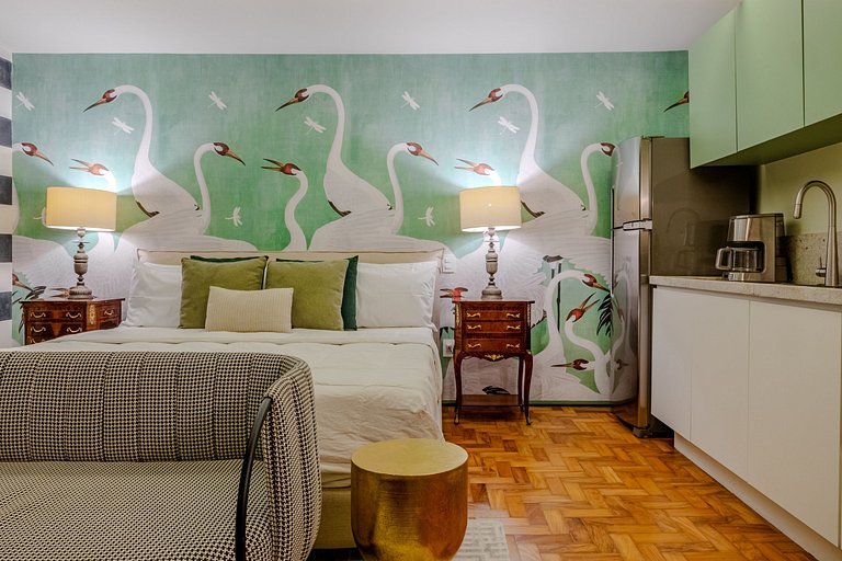 Estudio para Parejas con Bañera y Vista | Centro SP