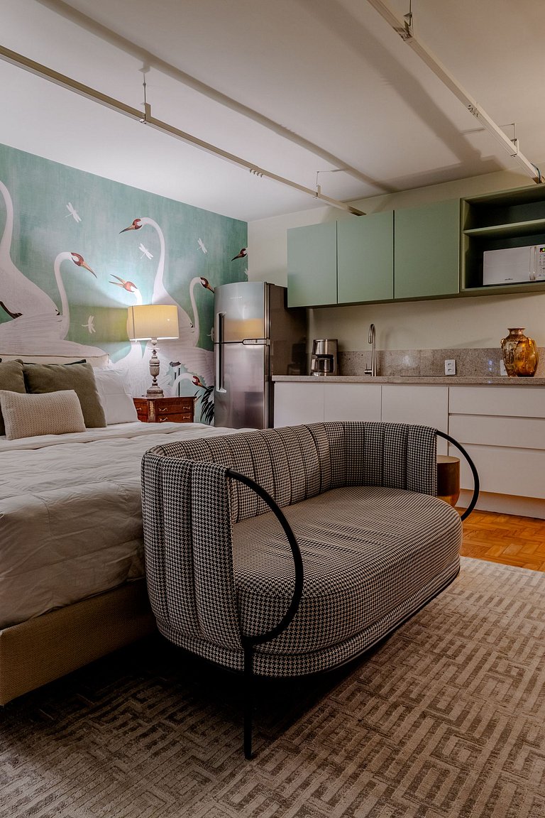 Estudio para Parejas con Bañera y Vista | Centro SP