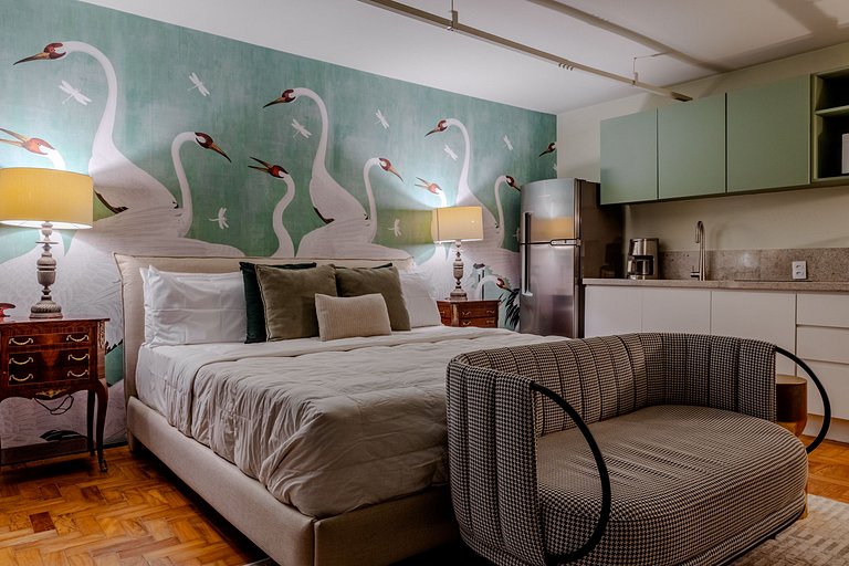 Estudio para Parejas con Bañera y Vista | Centro SP