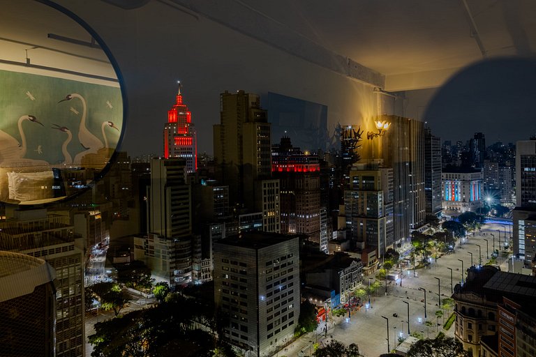 Estudio para Parejas con Bañera y Vista | Centro SP