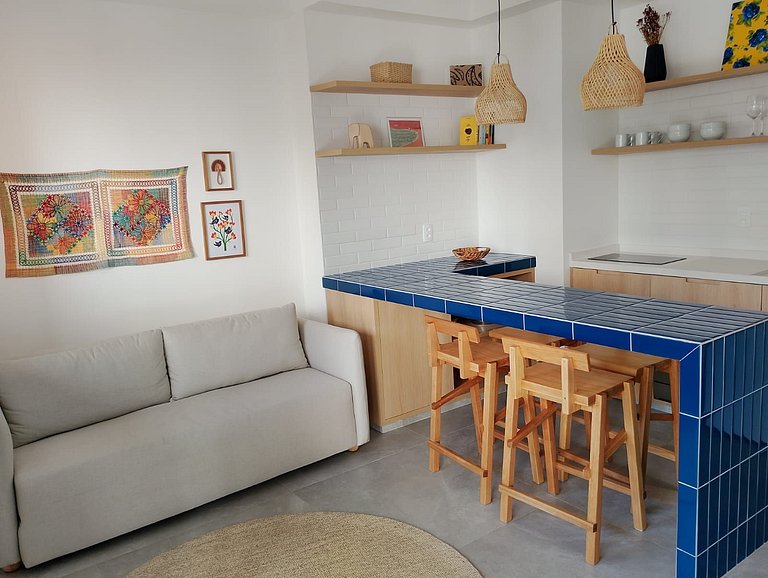 1 quarto com AC e estrutura top em Pinheiros