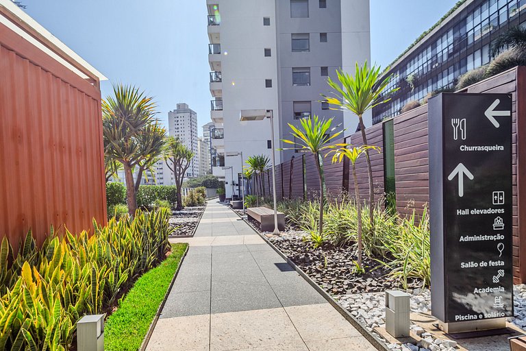 Vila Madalena Studio | garage | balcony | pool