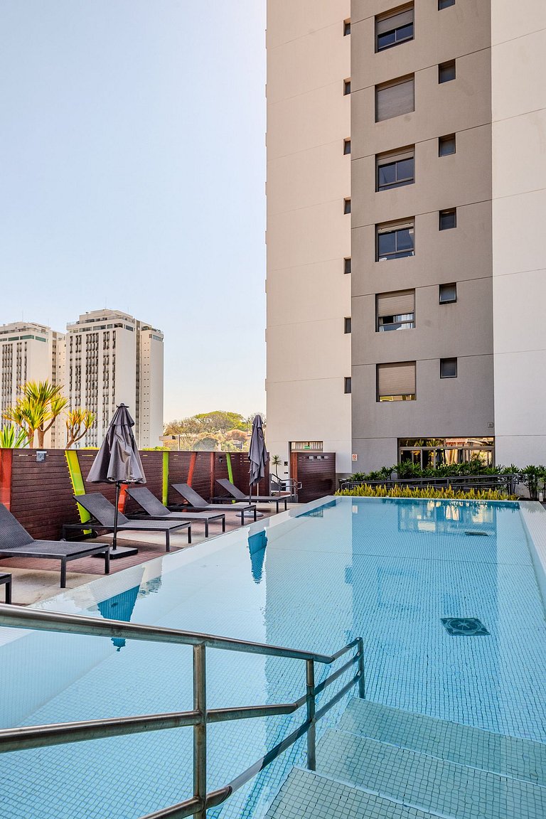 Vila Madalena Studio | garage | balcony | pool