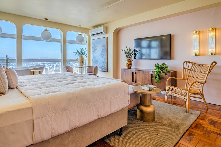 Estudio Estilo Resort con Bañera y Vista | Centro SP
