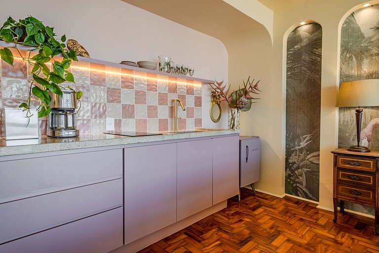 Estudio Estilo Resort con Bañera y Vista | Centro SP