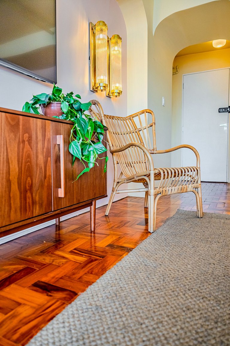 Estudio Estilo Resort con Bañera y Vista | Centro SP