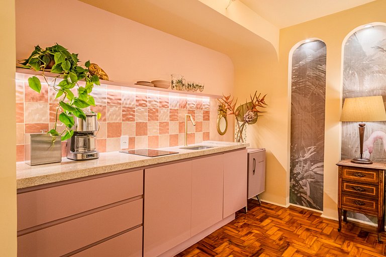 Estudio Estilo Resort con Bañera y Vista | Centro SP