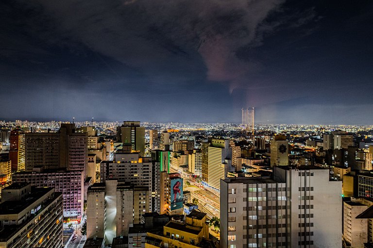 Flamingo Sampa Spa: vista e banheira