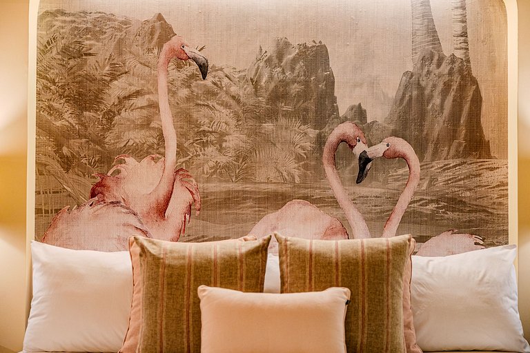 Flamingo Sampa Spa: view and bathtub