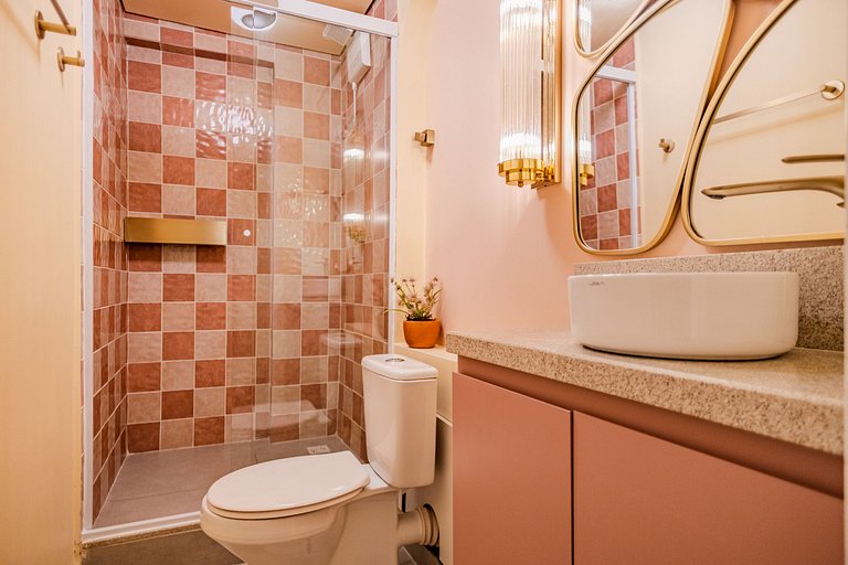 Estudio Estilo Resort con Bañera y Vista | Centro SP