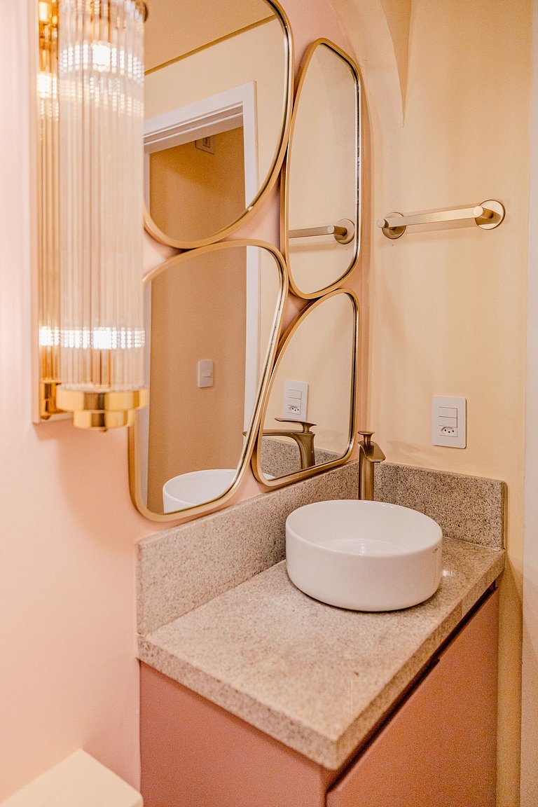 Estudio Estilo Resort con Bañera y Vista | Centro SP