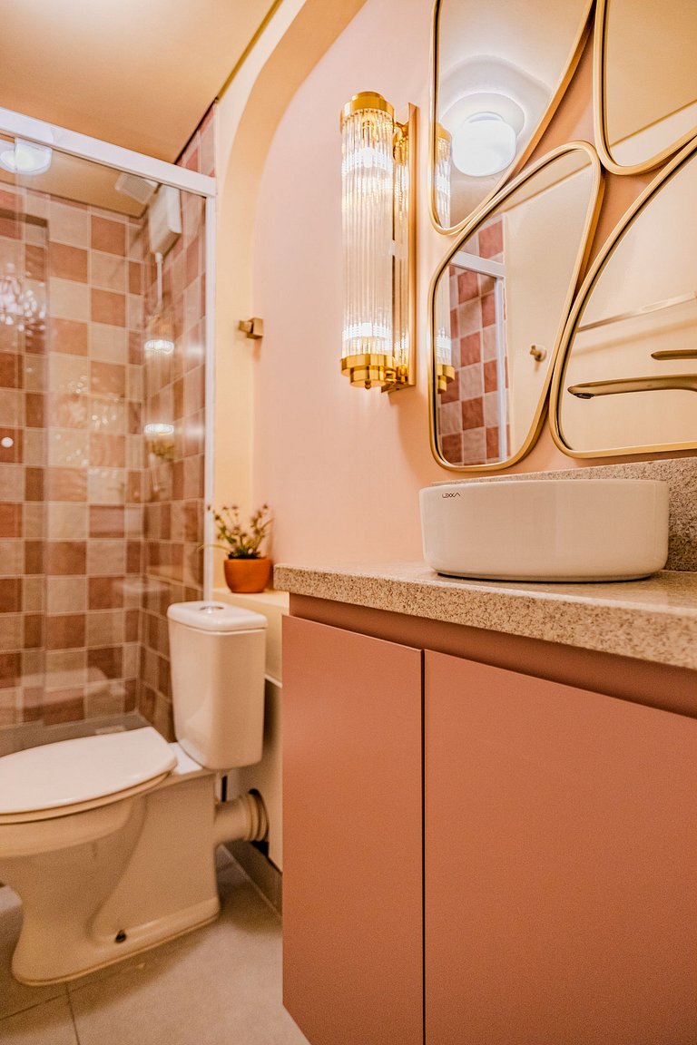 Estudio Estilo Resort con Bañera y Vista | Centro SP