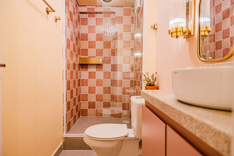 Estudio Estilo Resort con Bañera y Vista | Centro SP
