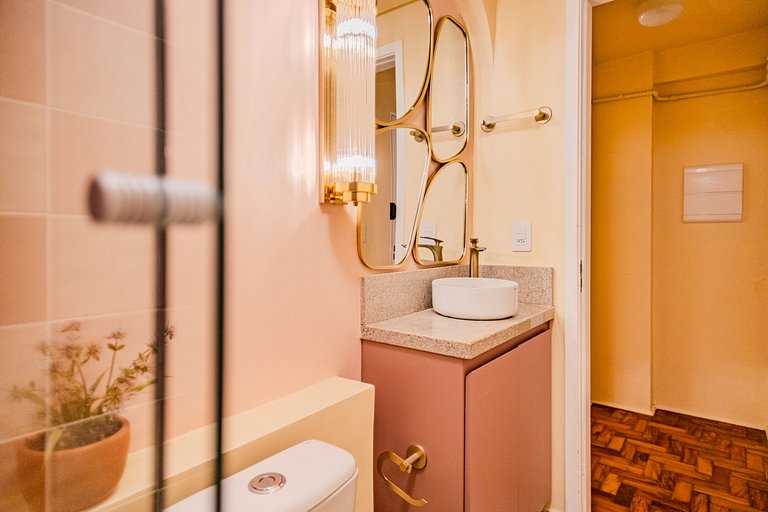 Estudio Estilo Resort con Bañera y Vista | Centro SP