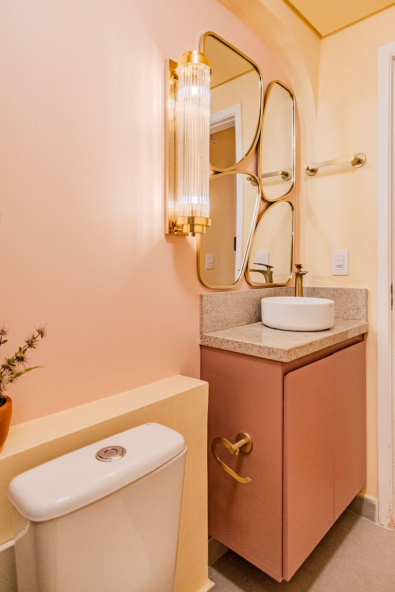 Estudio Estilo Resort con Bañera y Vista | Centro SP