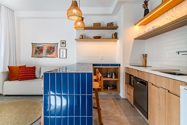 1BR w/ AC & top amenities in Pinheiros