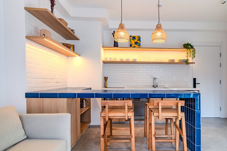 1 quarto com AC e estrutura top em Pinheiros