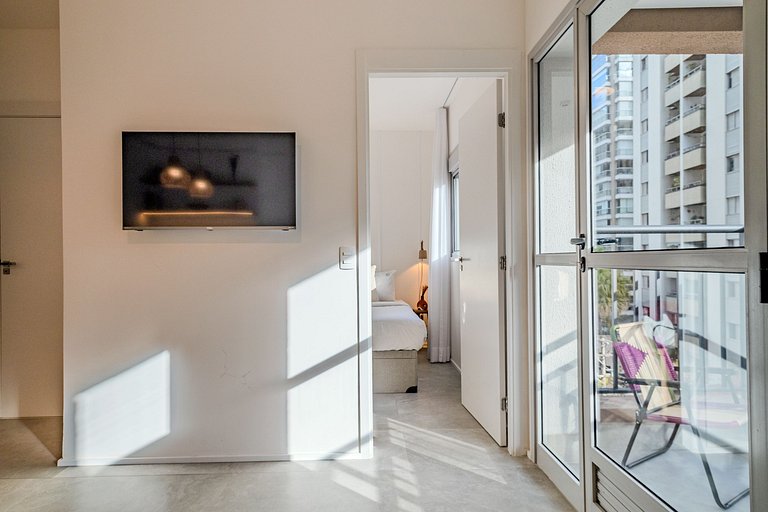 1BR w/ AC & top amenities in Pinheiros