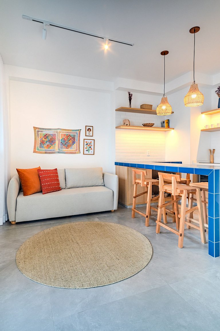 1 quarto com AC e estrutura top em Pinheiros