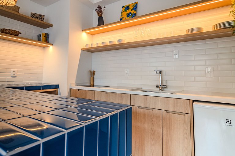 1 quarto com AC e estrutura top em Pinheiros