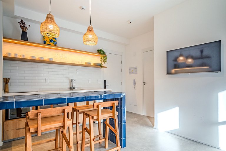 1BR w/ AC & top amenities in Pinheiros