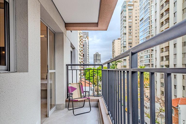 1BR w/ AC & top amenities in Pinheiros