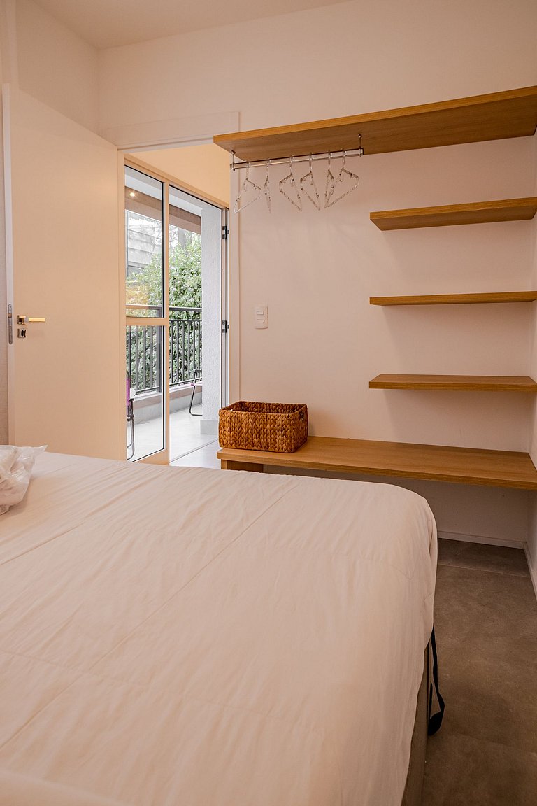 1BR w/ AC & top amenities in Pinheiros
