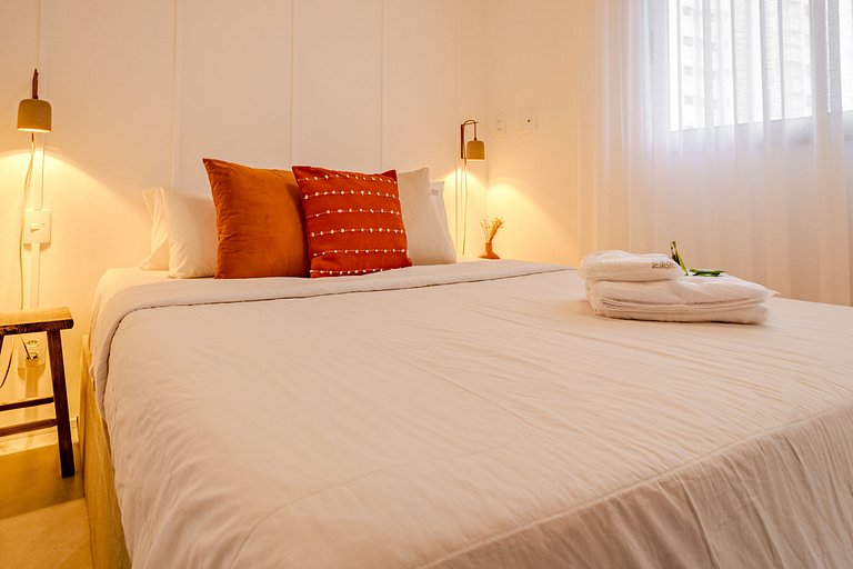1 quarto com AC e estrutura top em Pinheiros