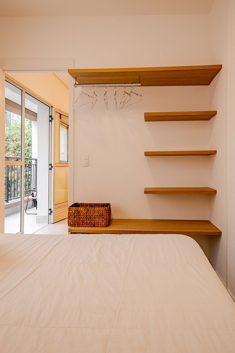 1BR w/ AC & top amenities in Pinheiros