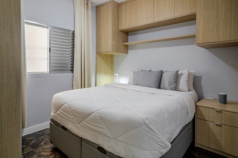 2 quartos na Tabapuã – Prático e aconchegante