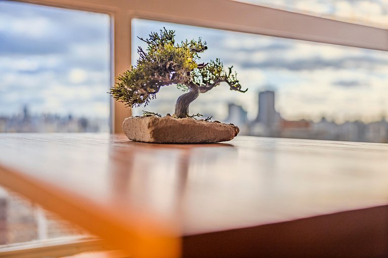 Estudio Japonés Moderno con Bañera y Vista | Centro SP