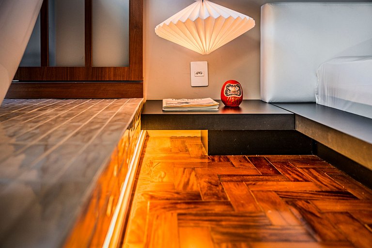 Japan House SampaSpa: banheira e vista 37° andar