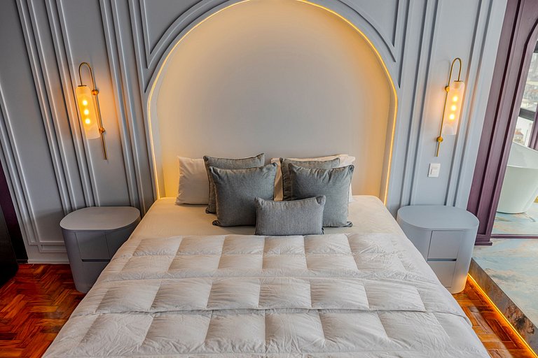 Manhattan SampaSpa | Banheira + Vista incrível